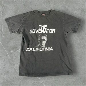 Vintage Arnold Schwarzenegger Shirt Mens Small Black 90s Movie Promo Governer‎